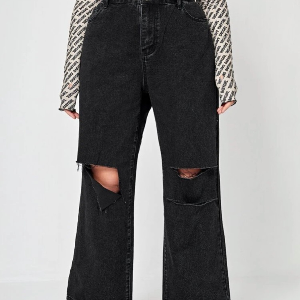 Black ripped Jean pants